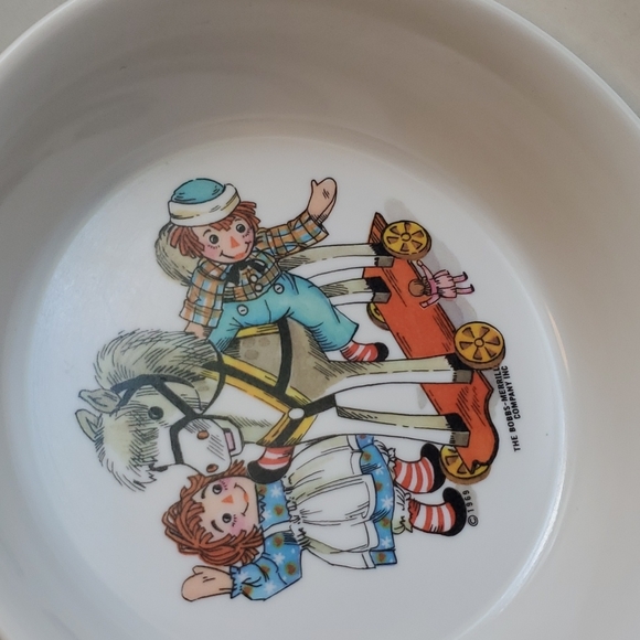 Vintage Raggedy Ann and Andy Dishes Cup & Bowl Set of 3 - Picture 8 of 15